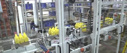 inline automatic wrapping trays of mustard